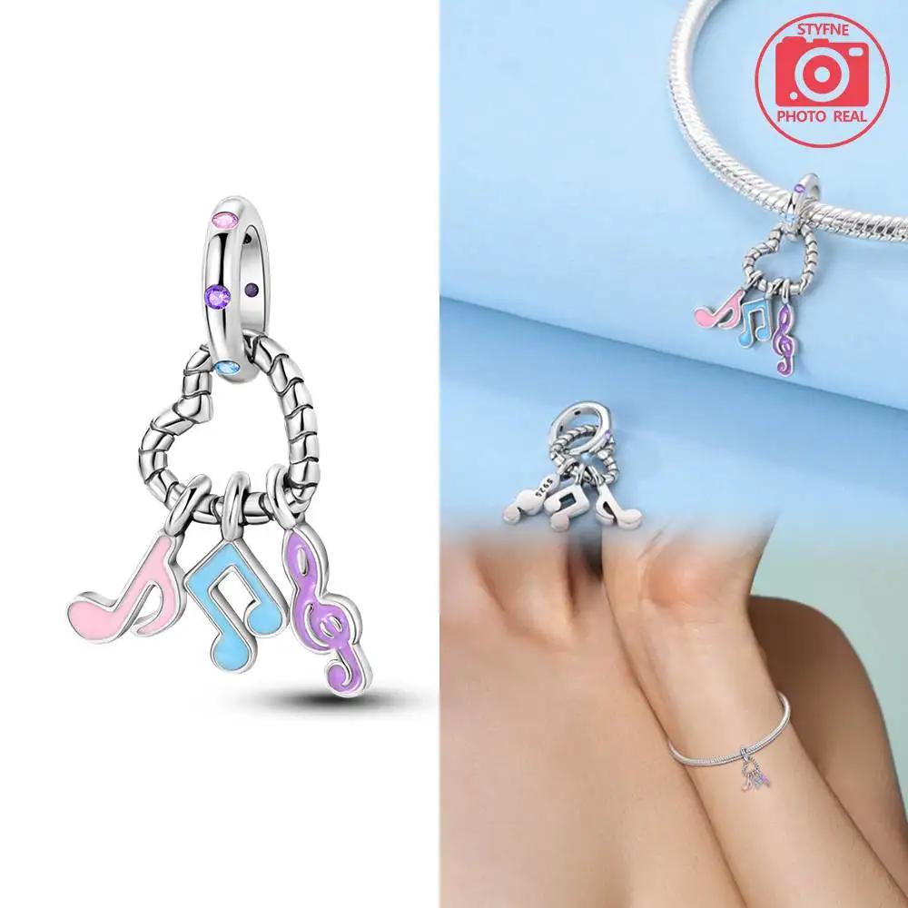 Charm Bead Components Plata Copper Metal Colors Bluetooth Headset Pendant Bead Component Compatible With Authentic Original Bracelet High Quality