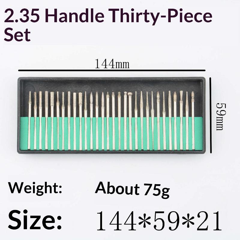 1Set  For Woodworking Engraving Carving Polishing Drill Bit Rotary Tool Set Diamond Grinding Head Wear-resistant Drill Bit Set
