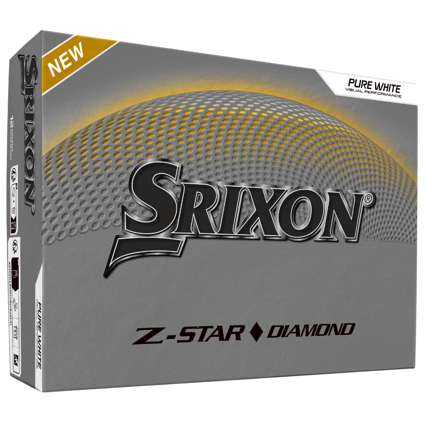 

Мячи для гольфа Srixon Diamond Golf Diamond White Z-Star, 3,
