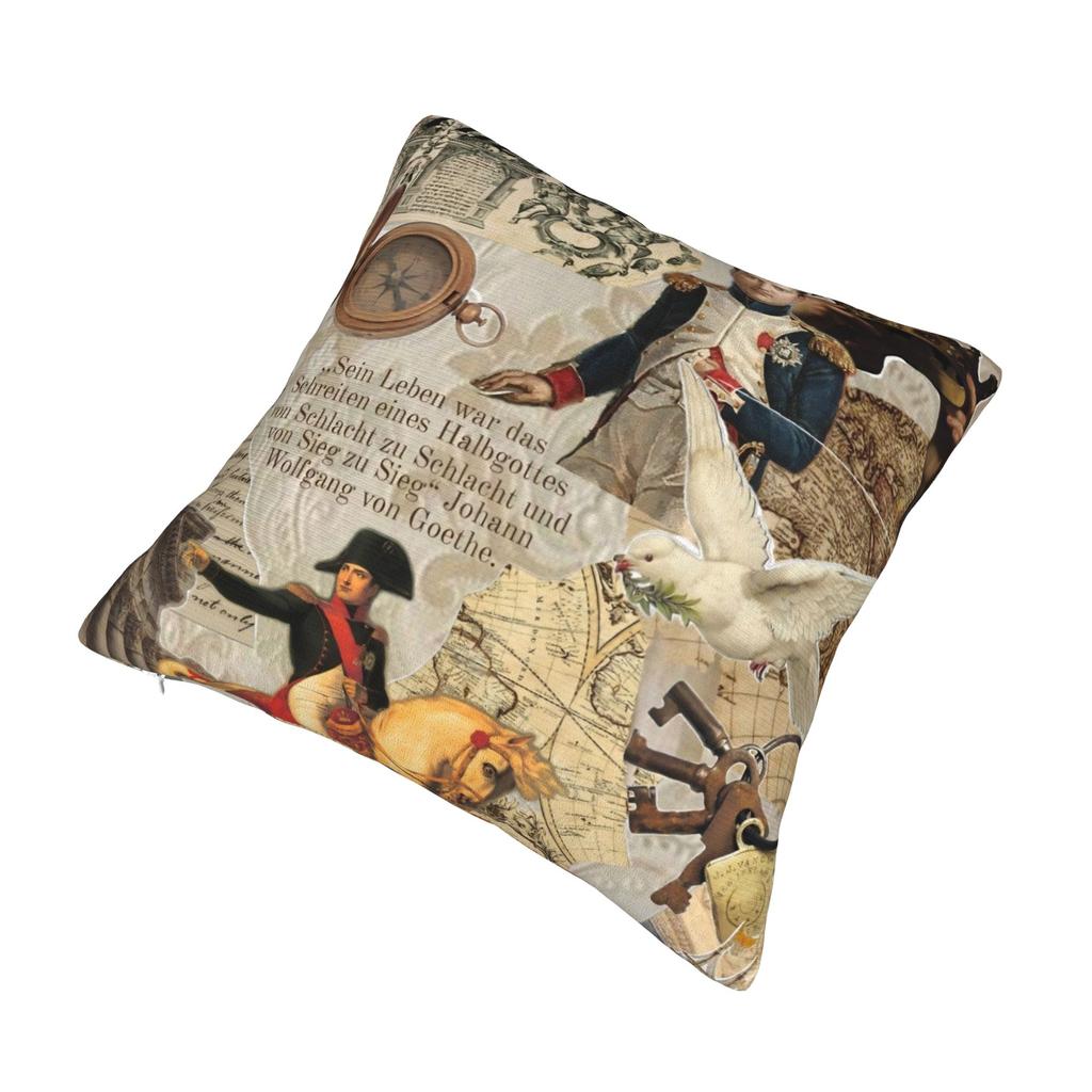 Napoleon Bonaparte Crossing the Alps Pillowcase Printed Polyester Cushion Cover Decor Art Throw Pillow Case Cover Seat Zipper