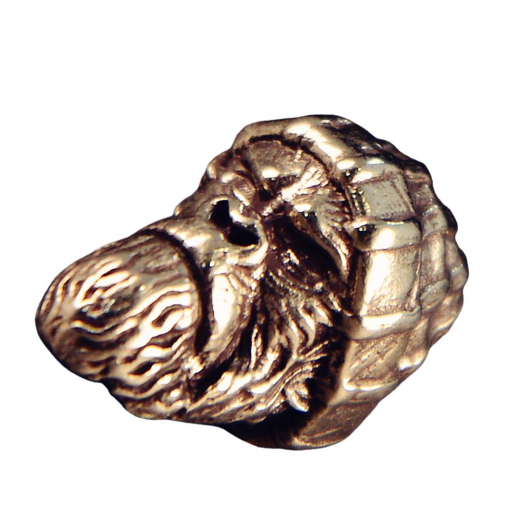 Handmade Brass Gorillas Pendant with Woolen Hat Keychain Accessories Jewelry Making Component for Fashion Enthusiasts