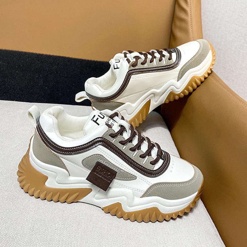 Foreign fashion explosion 2025 women's shoes platform dad shoes student shoes casual versatile comfortable sports shoes summer