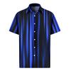 Men's Valentine's Day Printed Button Short Sleeve Shirts Men's Casual Fashion Short Sleeve Shirts
