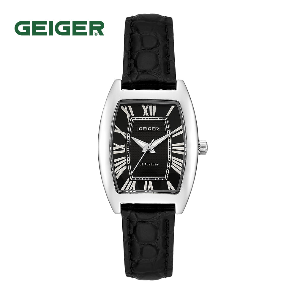 

Geiger GE1242WBBK_L Женские кожаные часы 26x36 мм
