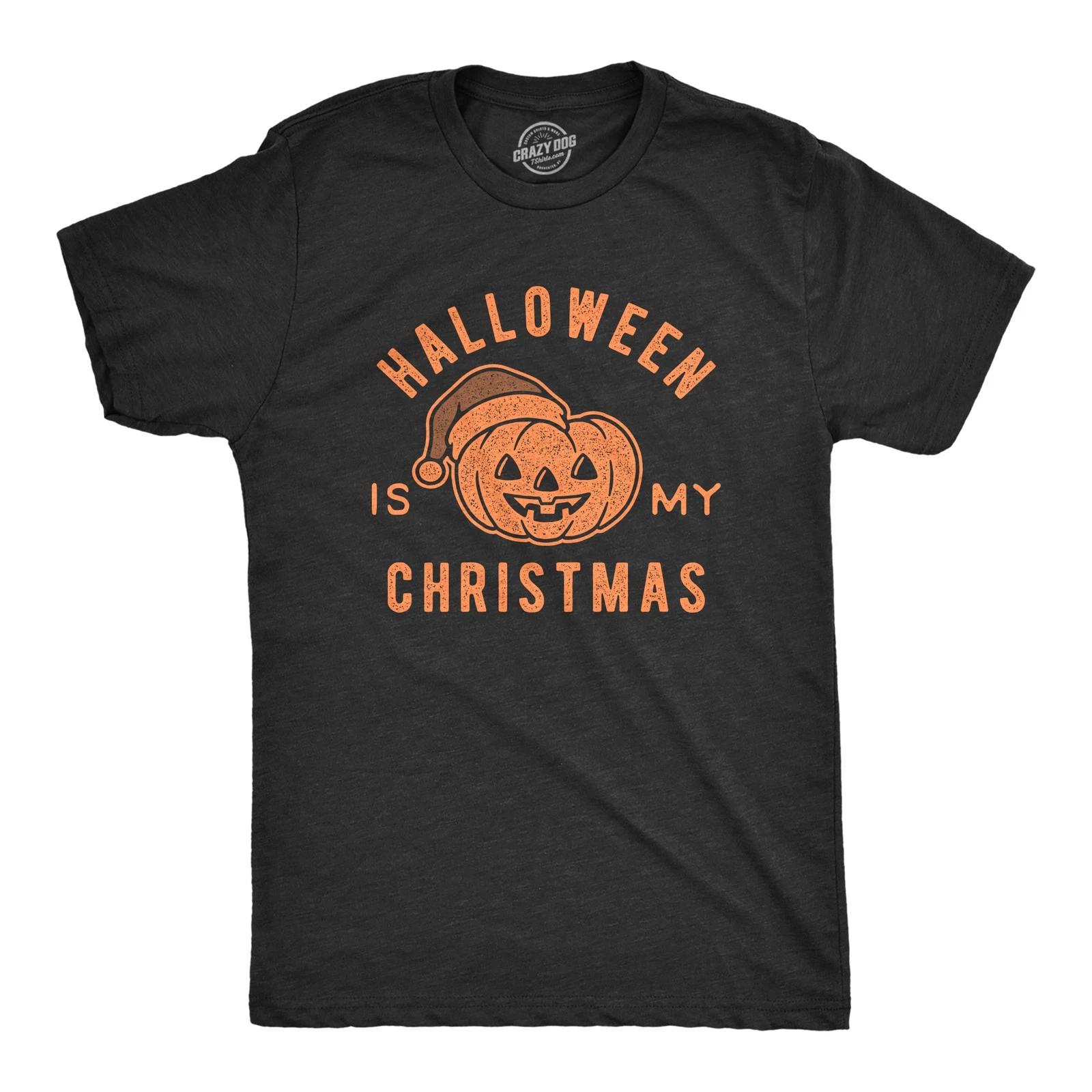 Mens Halloween Is My Christmas T Shirt Funny Holiday Party Graphic Tee XS