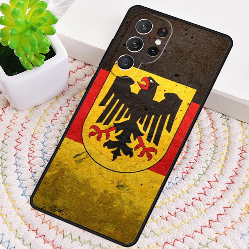 Germany Flag National Emblem Silicone Phone Case For Samsung Galaxy note 10 pro S26 S25 S24 S23 S22 S21 Plus S25Ultra Capa Cover