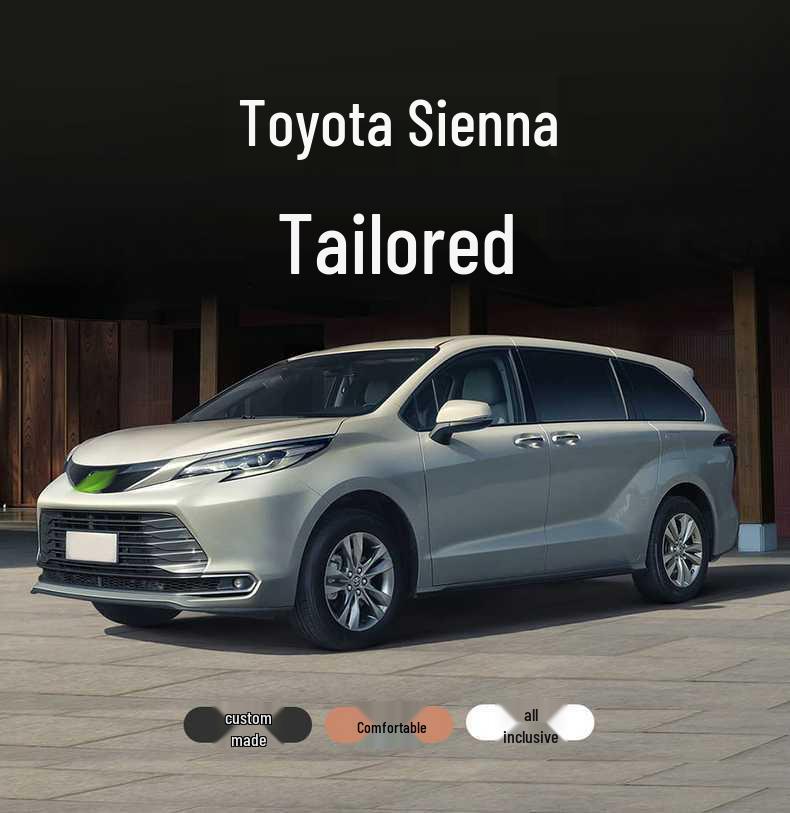 Oddychająca Pokrowiec na Siedzenie 7-osobowy do Toyota Sienna - Na Wszystkie Pory Roku