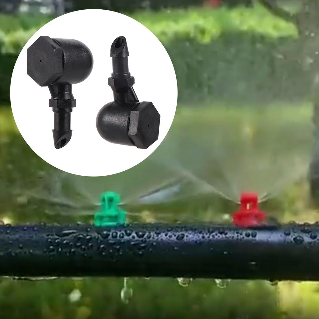 4/7mm Hose Single-Barb Atomization Nozzle Orifice 0.46mm Misting Sprayer Head Garden Greenhouse Irrigation Cooling 10/20/100Pcs