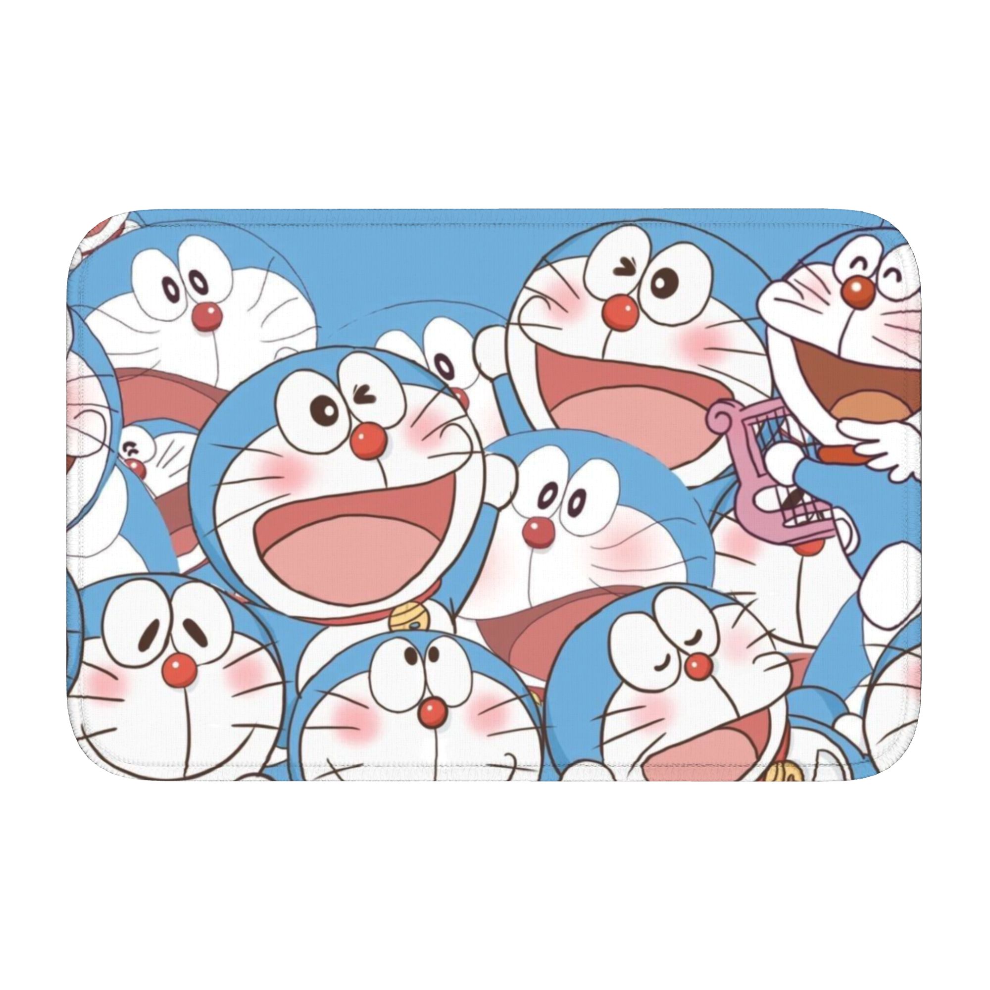 

D-Doraemons Cartoon Front Door Floor Entrance Welcome Mats Outdoor Kitchen Bath Doormat Toilet Living Room Carpet Rug Footpad 60cm x 90cm