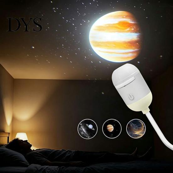 Romantic Projector Light USB Star Light, Flexible Gooseneck Night Lamp with 3/4/6/12/24 Easy Use Projection Films, LED Ambient for Bedroom Ceiling