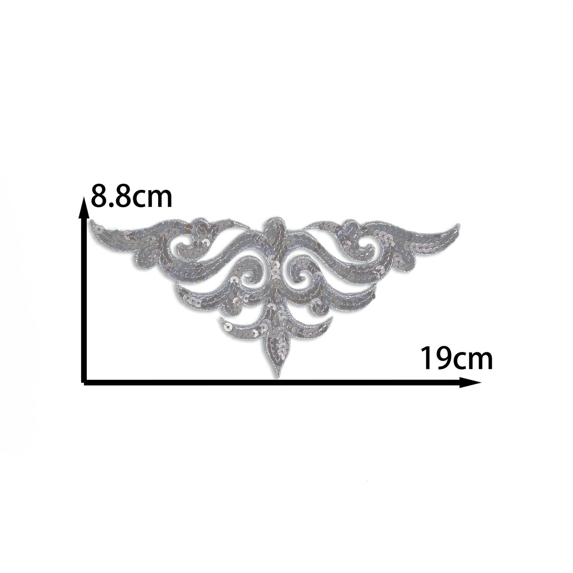 

Новый китайский узор, вышивка пайетками, тканевая наклейка, сделай сам, аксессуары для одежды ручной работы, наклейка для сцены, оперы, декоративная ткань