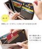 Lizdays Genuine Leather Long Wallet with Large Capacity and Function Women's Anti-Skimming (Black)