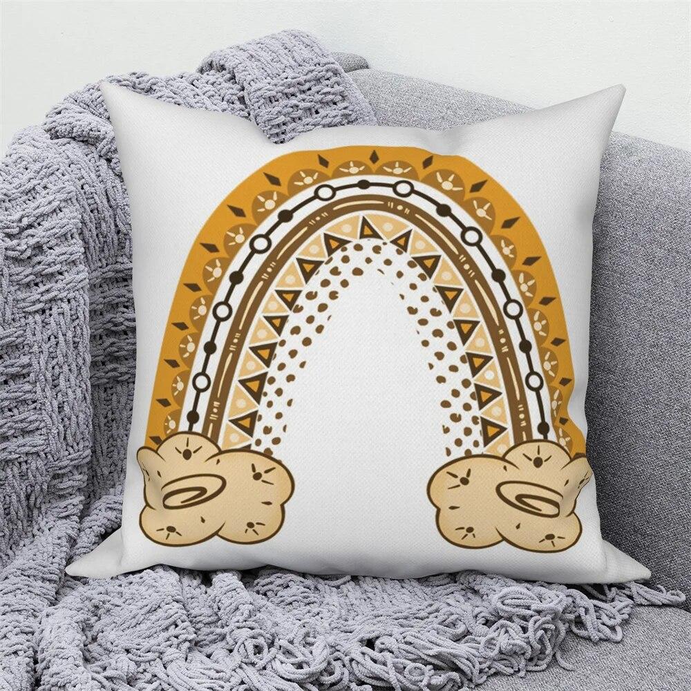 Kissenbezug Dekoration Zuhause Büro Schlafzimmer Cartoon Regenbogen Wolke Sofa Dekokissen