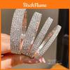 Elegant Silver Geometric Multilayer Jewelry Bracelet With Rhinestones For Fashion Women