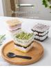 Square Mousse Soy Milk Cake Box: Wooden Cup Packaging for Tiramisu and Dessert Baking
