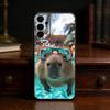 Cute Capybara Groundhog phone Case For Samsung S25,24,21,22,23,30,Ultra,20,Plus,Fe,Lite,Note Soft Black Cover