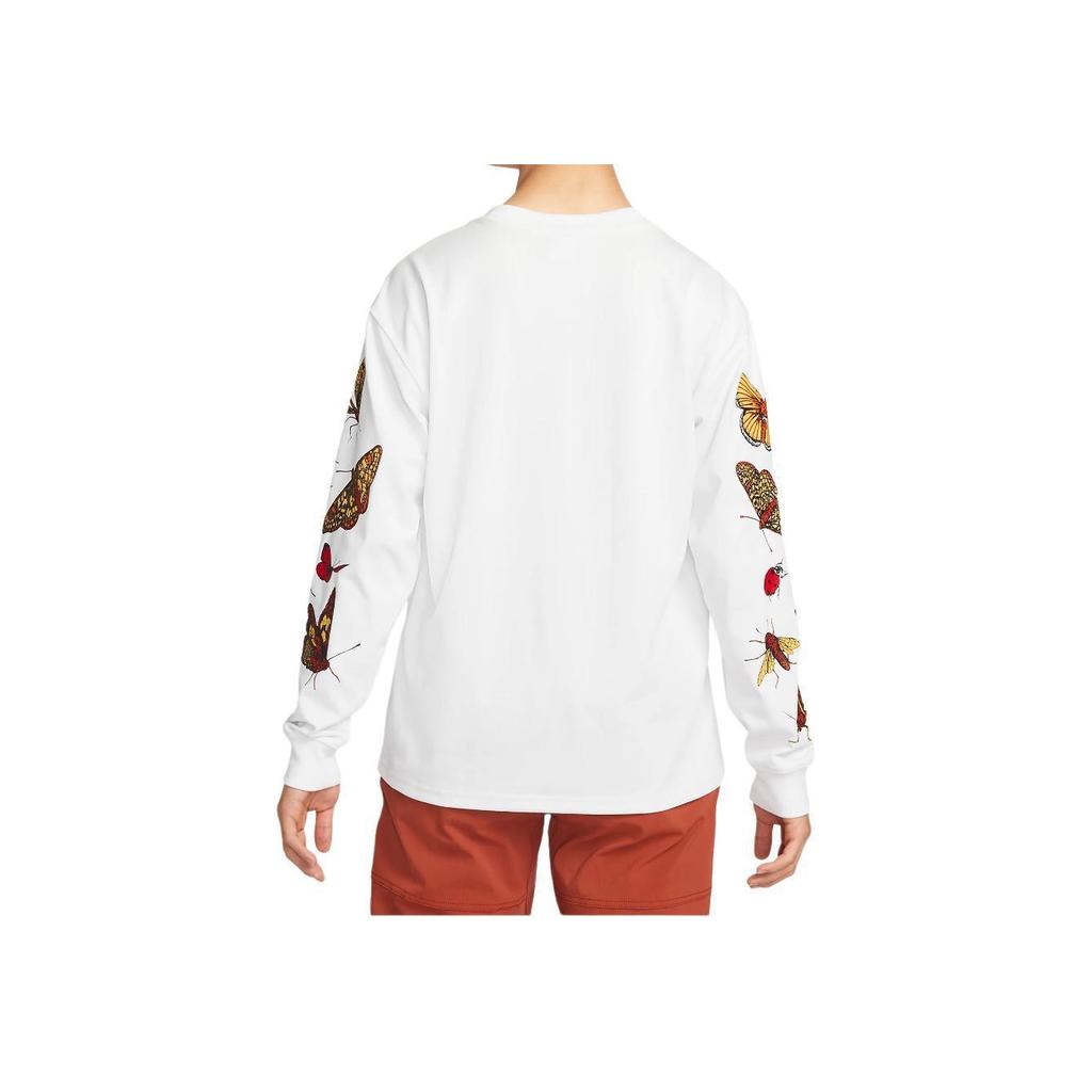 Nike Butterfly Spider Print Crew Neck Long Sleeve Sweatshirt Men sweatshirt White DR7760-121