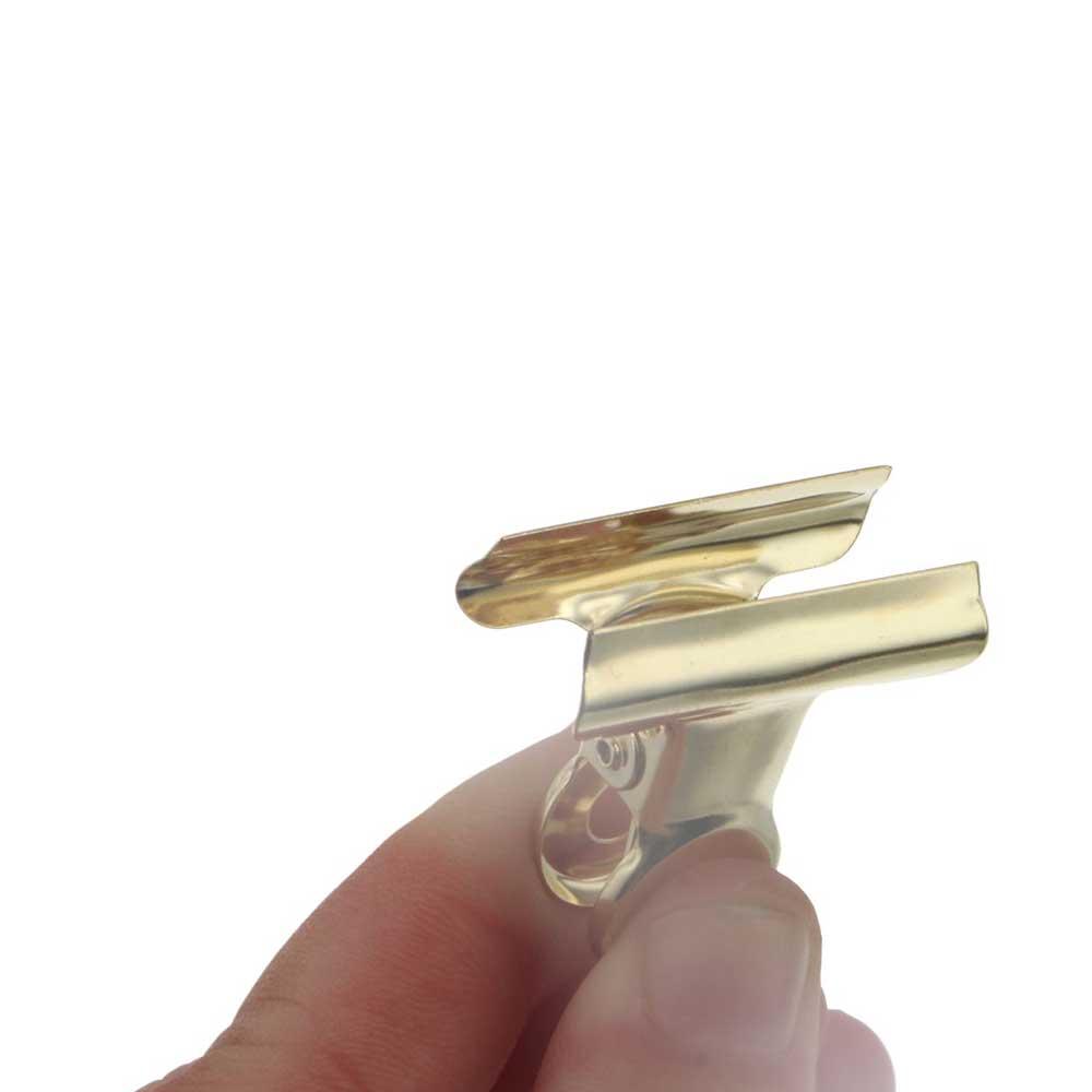 Bookmark Clips Stationery Stainless Steel Round Metal Clamp Ticket Clamp Paper Clips Binder Clip