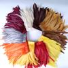 Rooster Feather Trims 2M Rooster Cock Tail Feather Fringes DIY Handicrafts for Clothes Ribbon Carnival Accessories