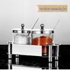ChuishanHai 304 Stainless Steel & Borosilicate Glass Seasoning Jar Set