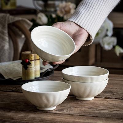 Splashing Ink Rice Bowl, Featuring 4.5-Inch Threaded Bowl Set, High-Value Homestay Restaurant Ceramic Bowl Exit