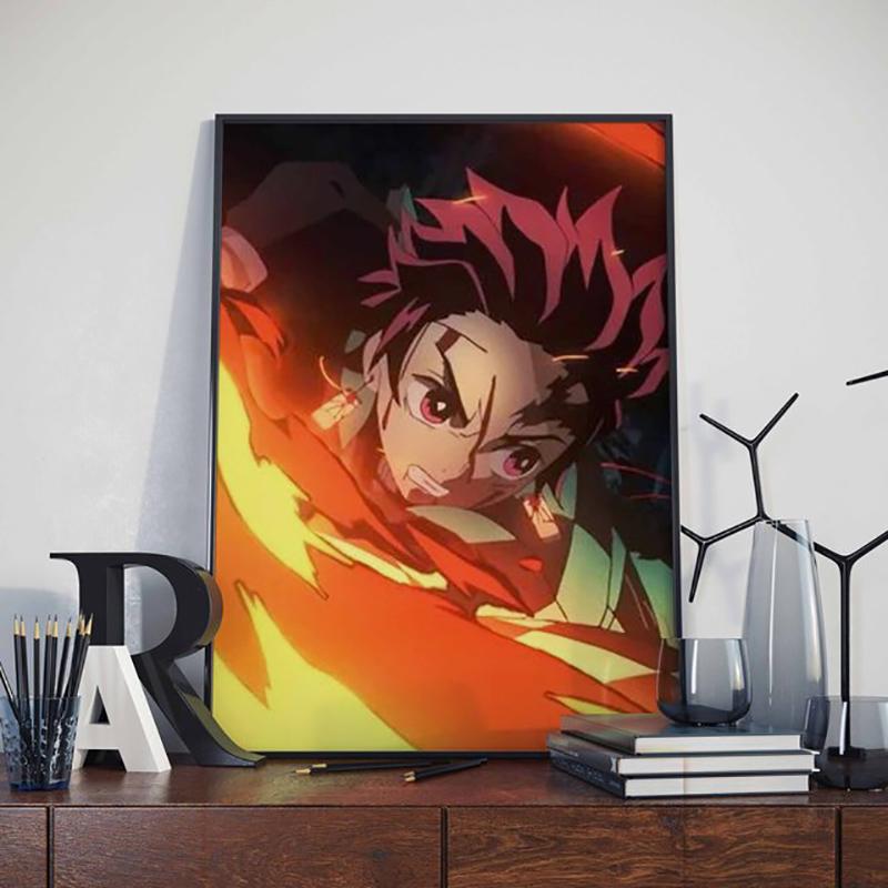 5D DIY Diamond Painting Cross Stitch Demon Slayer: Kimetsu No Yaiba Diamond Embroidery Mosaic Wall Art Home Decoration