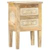 VidaXL Hand-painted Bedside Table 40x30x60 Cm Mango Wood