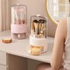 Plastic 360° Rotating Makeup Brush Holder Large Capacity Lipstick Eyebrow Pencil Holder  Bathroom
