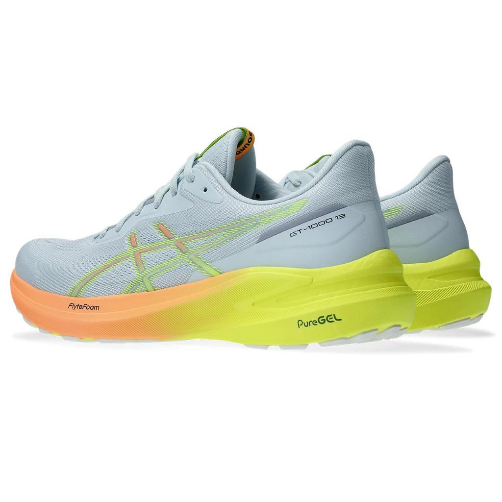Running Shoes 13 PARIS 1011B952 750 cm 2E [Asics] GT-1000 Men's (Cool Gray/Safety Yellow) 27.5