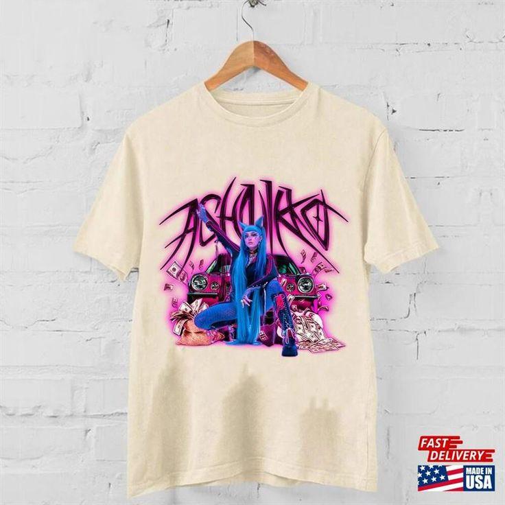 

Vintage Ashnikko Shirt Rapper Bootleg Retro Graphic For Fan T-Shir Unisex T-Shirt M