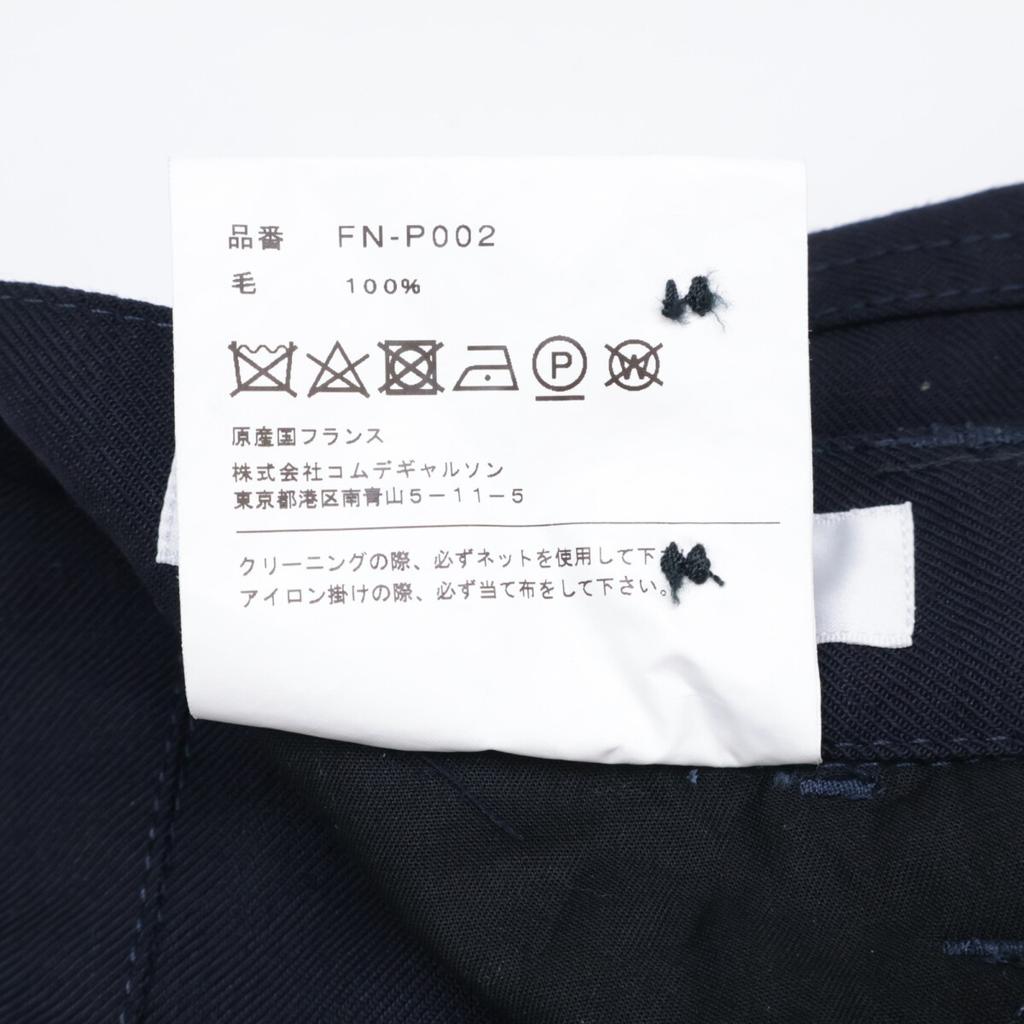 COMME des GARCONS SHIRT 24AW FN-P002 Pantalon en Laine Wool Pantalon Center Press Pants/ Bottoms S NavyUsed