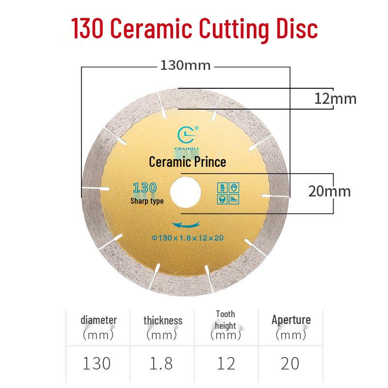 Ultra-thin 105mm Diamond Saw Blade for Ceramic, Marble & Vitrified Tiles - Fits Angle Grinders
