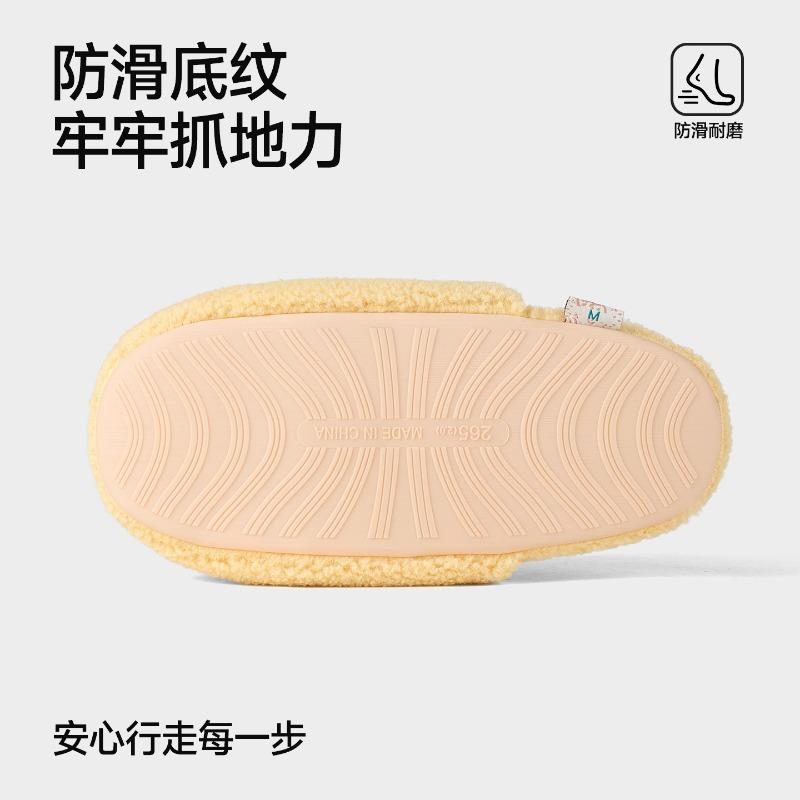 Autumn and Winter Women's Cotton Slippers Fleece Warm West Highland Puppy Cotton Slippers Women's Indoor Home Plush Slippers