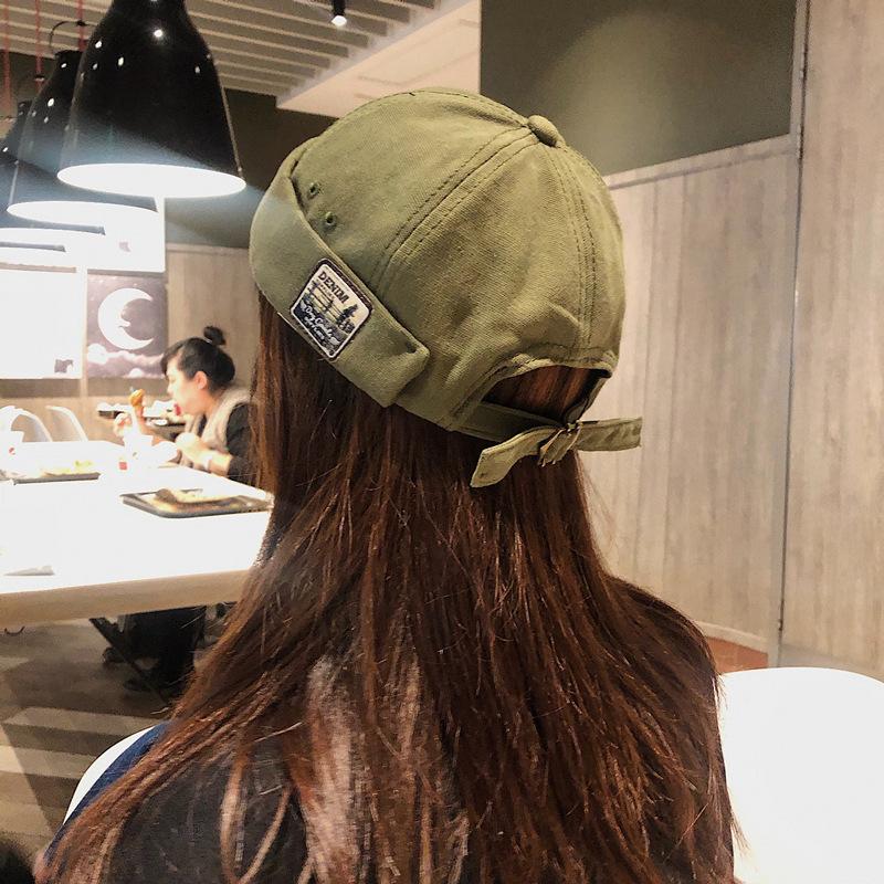 Ricygvm Dome Melon Cap Men Women Fashion Vintage Brimless Hat Hip Hop Landlord Hat Unisex Skullies Beanie Solid Color Docker Cap