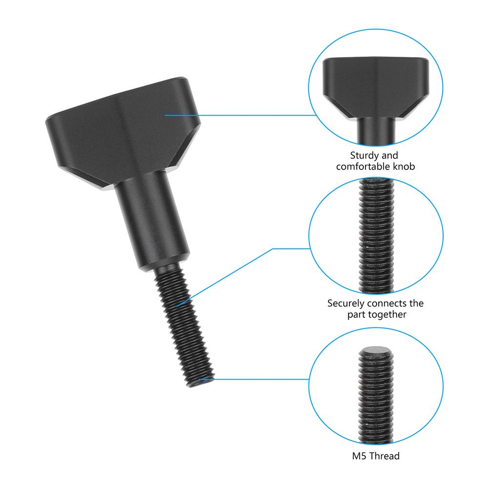 HDRIG T-Shaped M5 Screw Knob for DSLR Camera Kit (2 Pack)