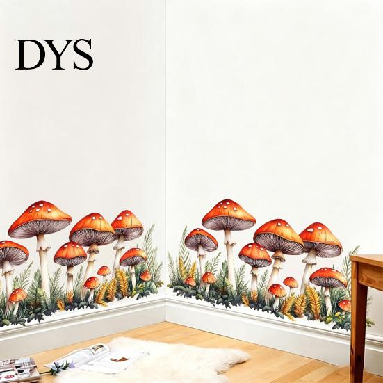 Multi-scenario Wall Decoration Flowers Plants Sticker Self-Adhesive Hanging Vines Wildflower Butterfly Healing Home Decor Removable Art Mural
