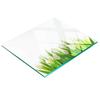 Tempered Glass Kitchen Board with Decorative Graphics White Tulips 60x52 Cm