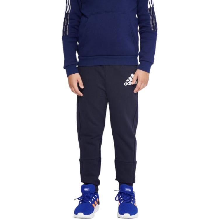 adidas Knitted Sweatpants Dark Blue Teenagers H07735