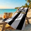 Juventus Customizable Name Beach Towel Soft Durable Quick-Dry Perfect for Traveling Yoga Camping and Swimming