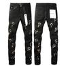 Jeans Uomo BeatStreet High Street Americana Nero Pieghettato Modello Base Nuova Tendenza Moda Jeans di Alta Qualità