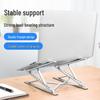 N8 Aluminum Alloy Laptop Stand: Adjustable, Foldable, Double-Layer Riser with Heat Dissipation.