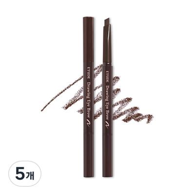 Neu Zeichnung Augenbrauen Auto Bleistift 0,25g, Keine. 3 Braun, 5 Stk.