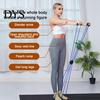 Thuis Trainingsinstrument Pilates Weerstandsband met 4 Lusgrepen Borstverbeteraar Spieren Strekken Lichtgewicht Oefening Krachttraining Elastisch Sportschool Volledig