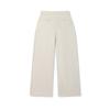 FILA Loose Comfortable Knitted Wide Leg Casual Pants Women bottoms Cloud-Mushroom-White F11W514803FWT