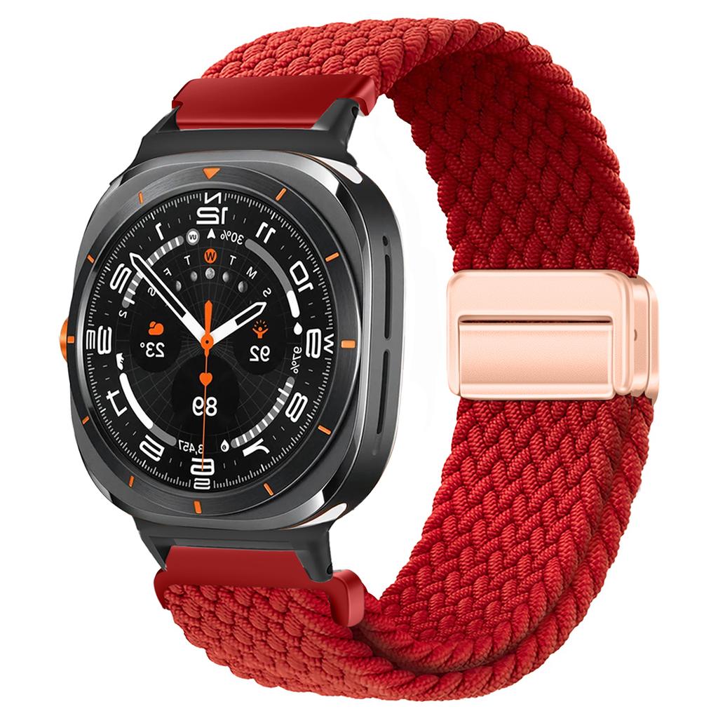 For Samsung Galaxy Watch 7 Ultra Strap 47mm Accessories Magnetic Nylon Braided sport Bracelet Correa Galaxy Watch 7 Ultra Band