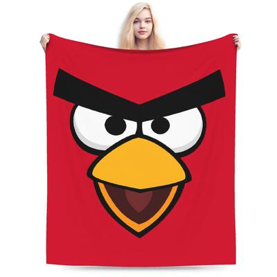 A-Angry Anime B-Birds Super Soft Blanket  Kids Plush Bedding Throws Funny Couch Bed Flannel Bedspread Sofa Bed Cover