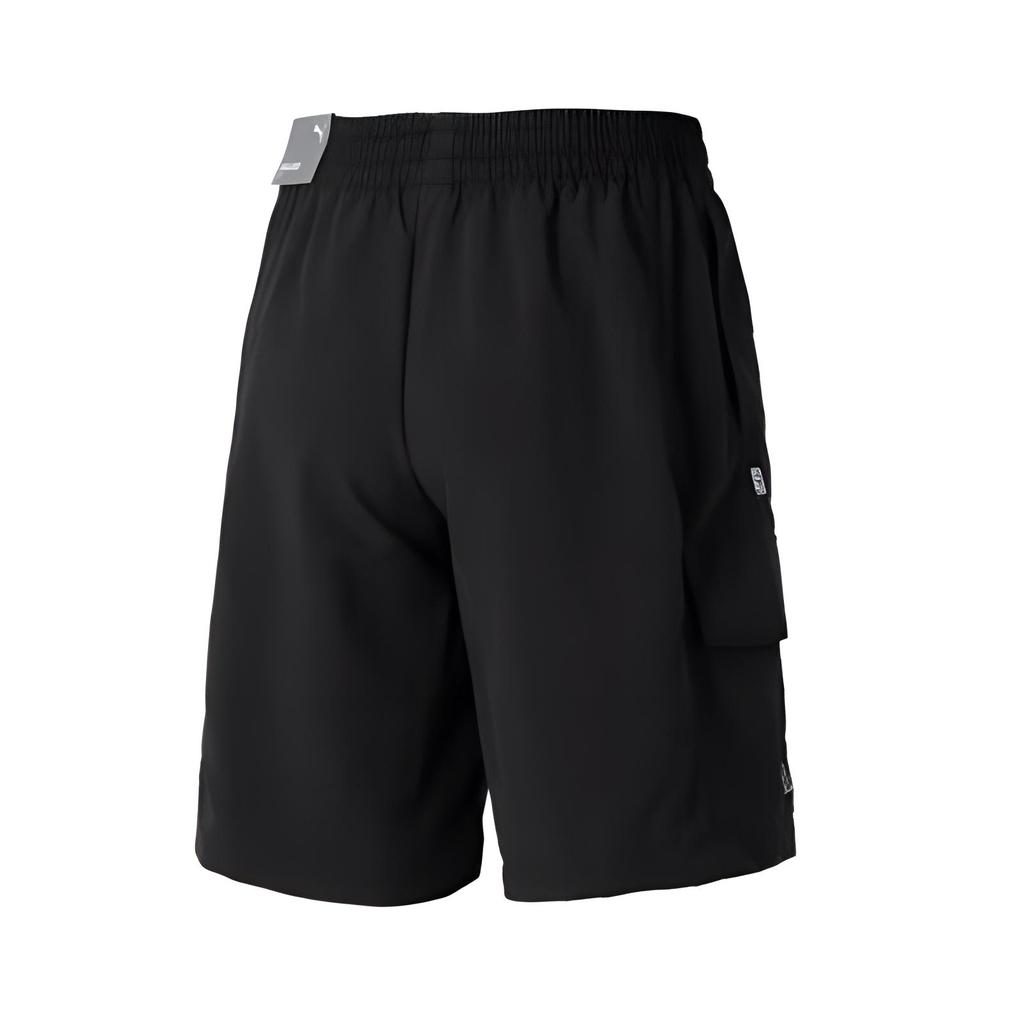 Puma Solid Color Design Fitness Training Mid Waist Casual Shorts Men Shorts Black 626871-01
