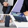 VIETAO Magnetický kryt na telefon pro Galaxy Z Fold 7/6/5 s 360° otočným stojánkem, proti otiskům prstů, plné krytí, vestavěná skleněná fólie