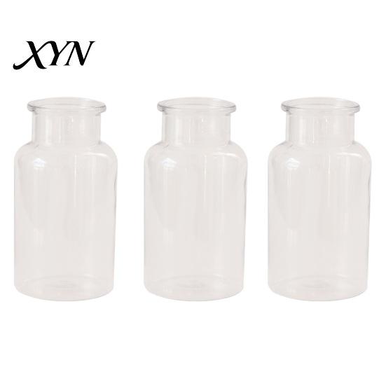 Stylish Table Centerpiece Small Vases for Flowers, Mini Clear Glass Bud Vases, Durable Practical Vase Flower Wedding Home Decor, Housewarming