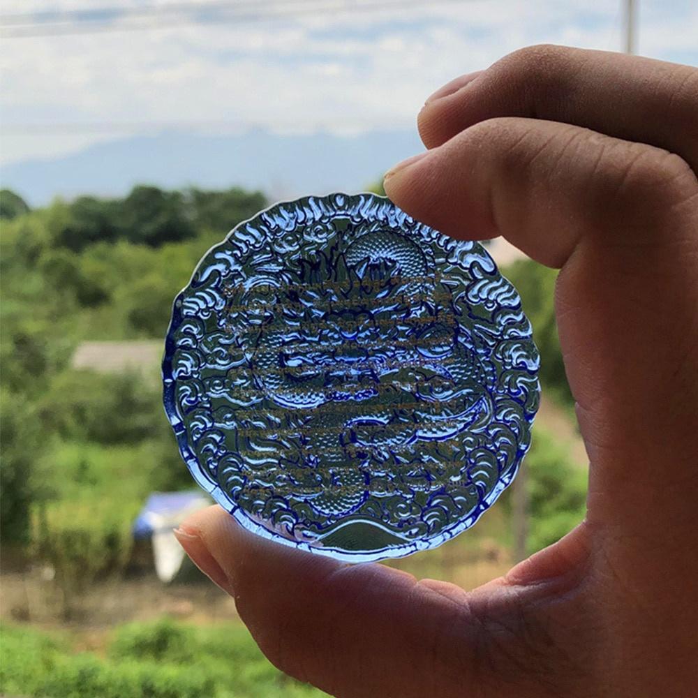 Amuletă Thai Dragon Chinezesc Piatră de Cristal Artificial Budist Tibetan Retro Vintage Protecție Farmec Talisman Puternic Avere Succes Sănătate Noroc Bijuterii